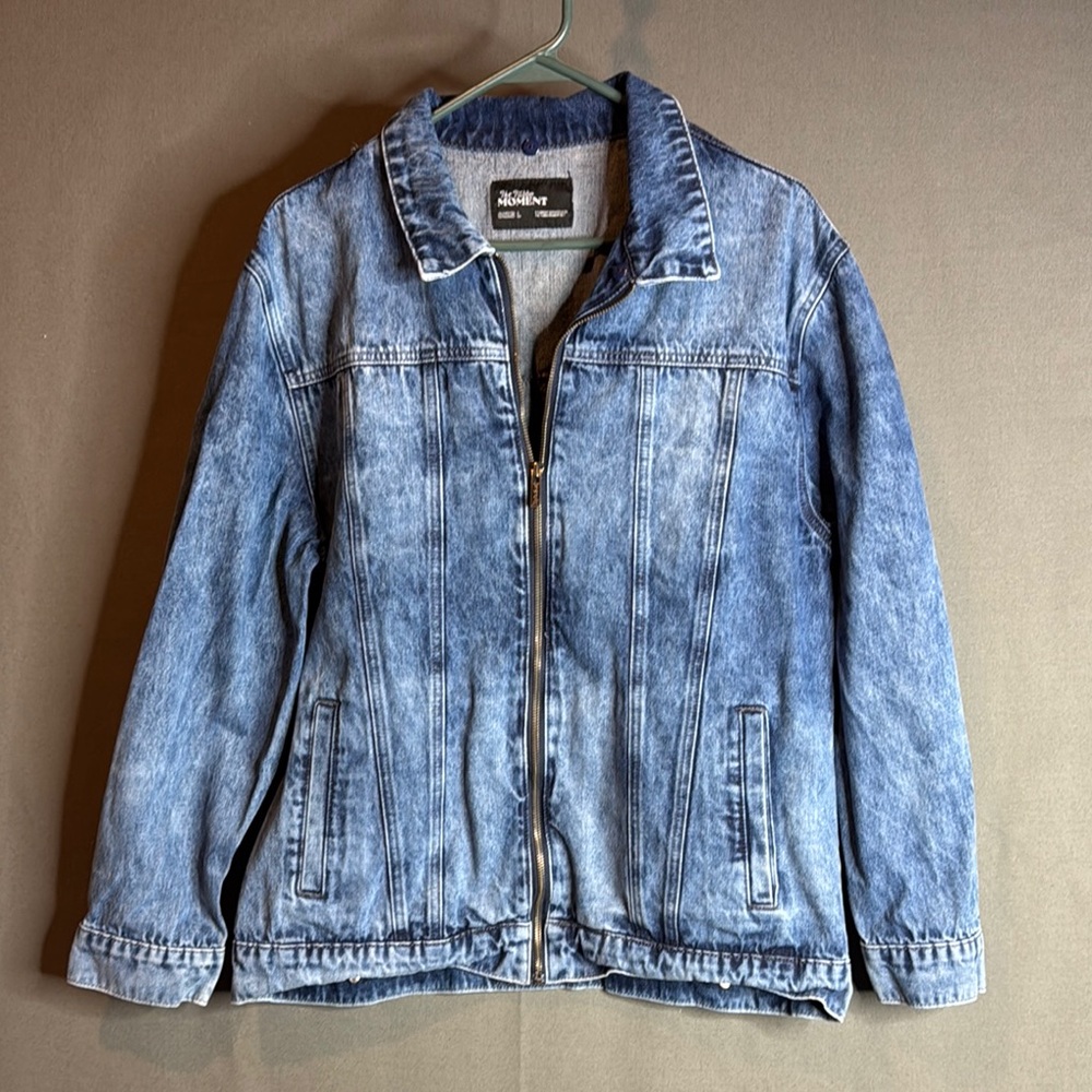 The Tubbo moment Blue‎ Denim Jacket size Large